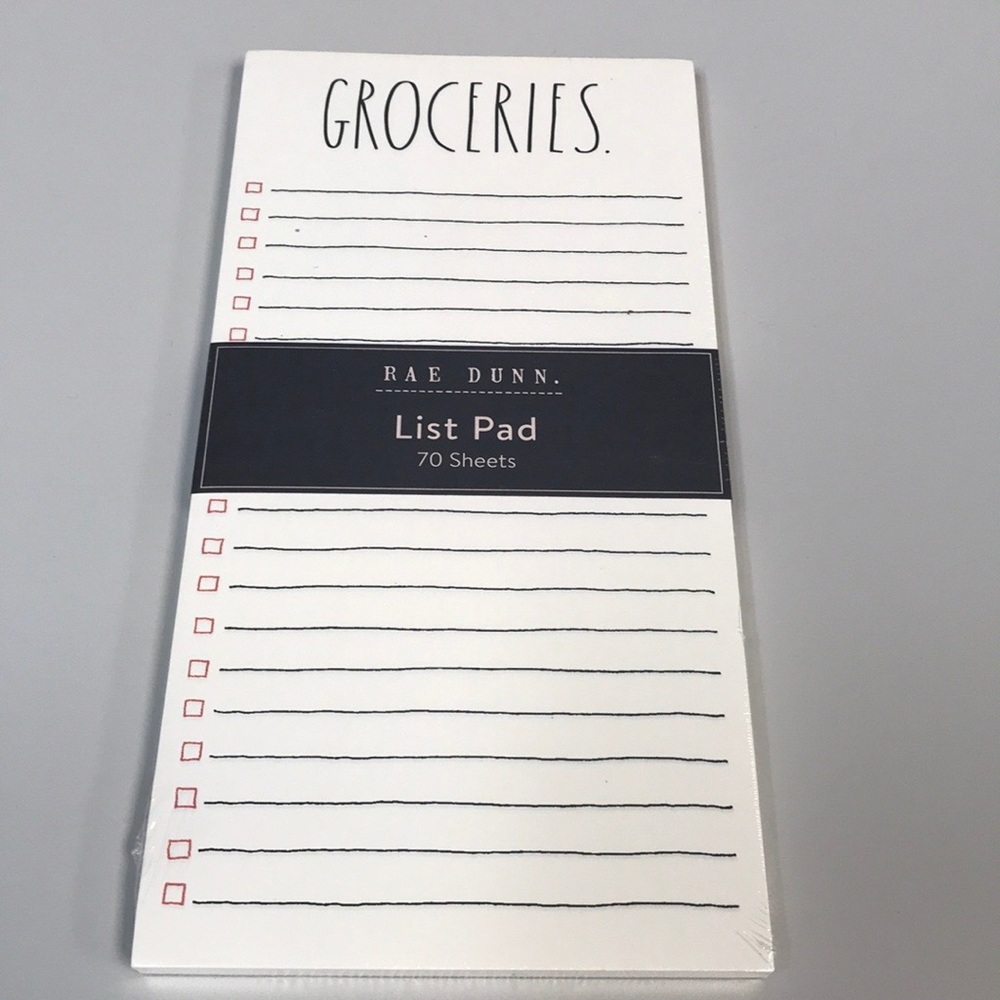 Rae Dunn Grocery list